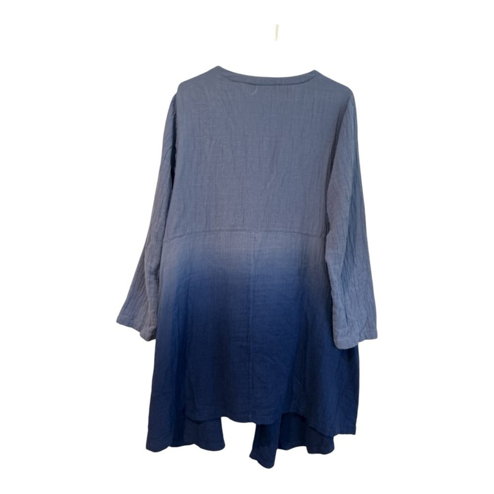 Soft Surroundings Blue Ombre Open Front Cardigan – Size L - Picture 2 of 5